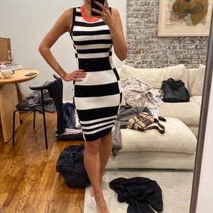 Karen Millen Fitted striped dress